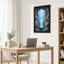Art mural sur toile «Glowing Blue Vase In Floral Archway»-845583247