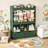 51.7"H Toy Box Storage Organizer,Large-Capacity Stuffed Animal Storage with 2 Movable Storage Drawers,3 Storage Cubes, Kids Bookshelf for Kids Room, Playroom(Green)-698490479