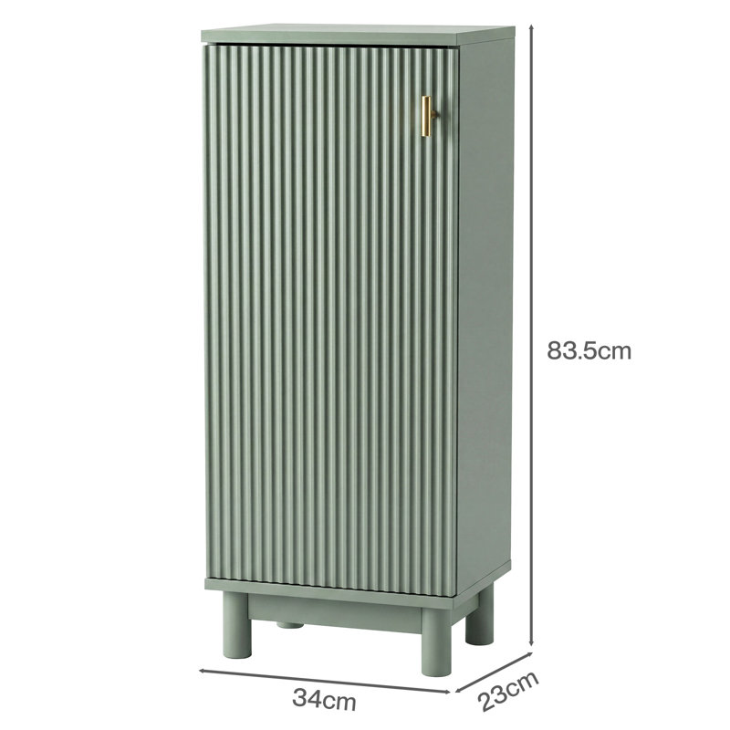 MDF Freestanding Bathroom Cabinet, Green