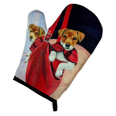 Caroline's Treasures Jack Russell Polyester Oven Mitt