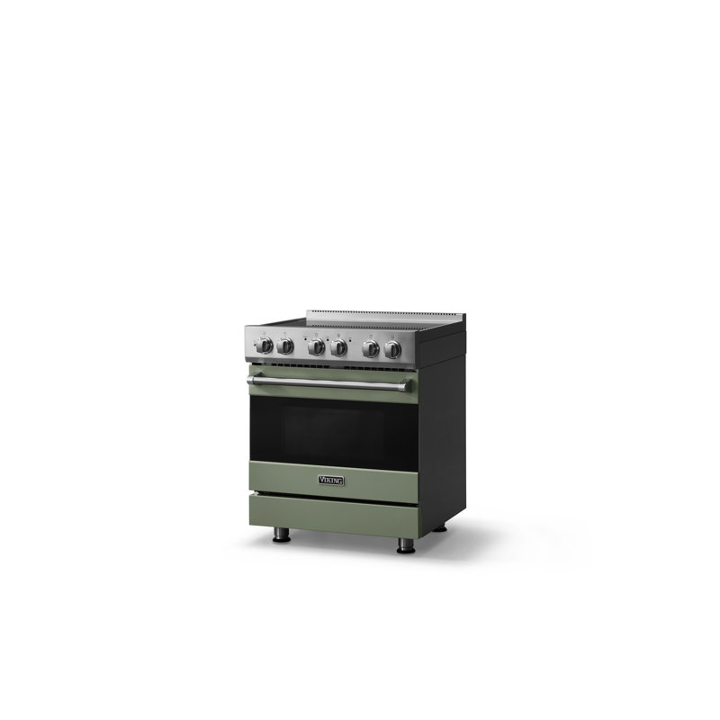 Viking30"W./24"D. Induction Range-4 Elements, Eucalyptus