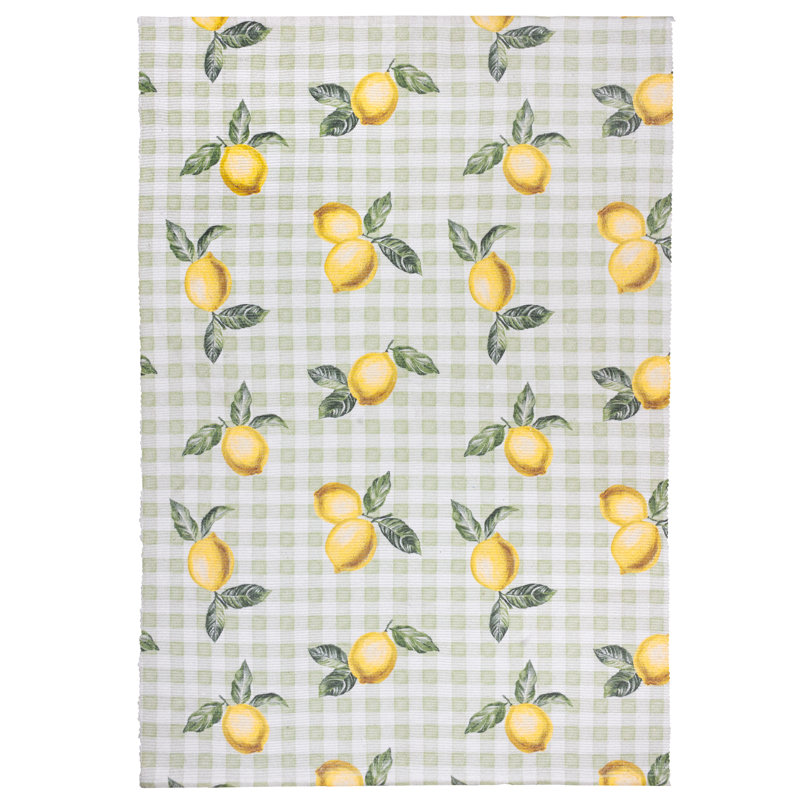 Fruits Chequered 120cm X 170cm Area Rug
