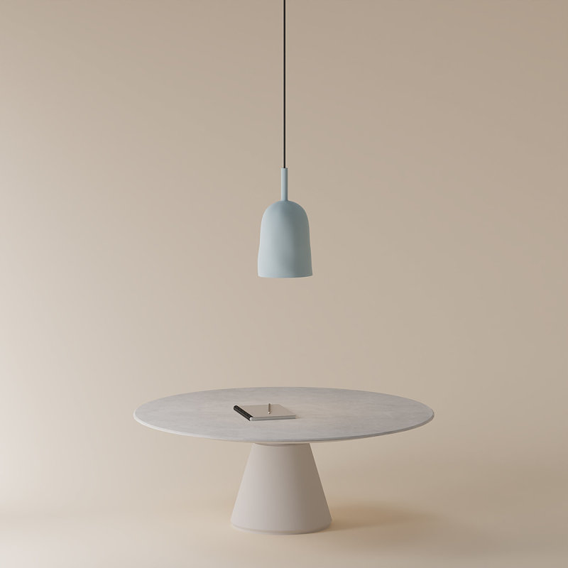 Vessel Pendant Light, 24" H x 14.5" W x 9" D, Black, Smoke