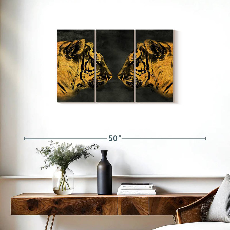 Brampt Golden Tigers, 20" H x 33" W