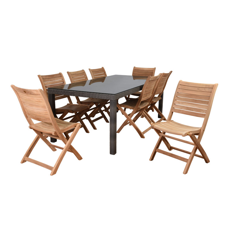 Anautica 8 - Person Patio Dining Set Rectangular Table