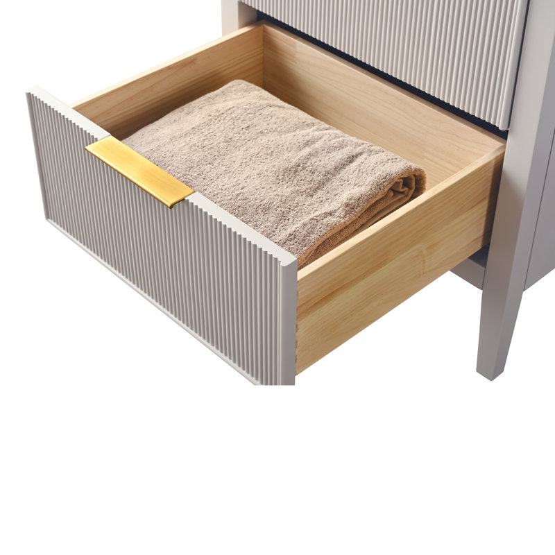 Emma 24" W Single Vanity, Taupe