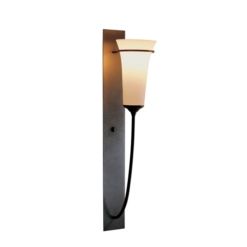 Banded Wall Torch Sconce, Dark Smoke