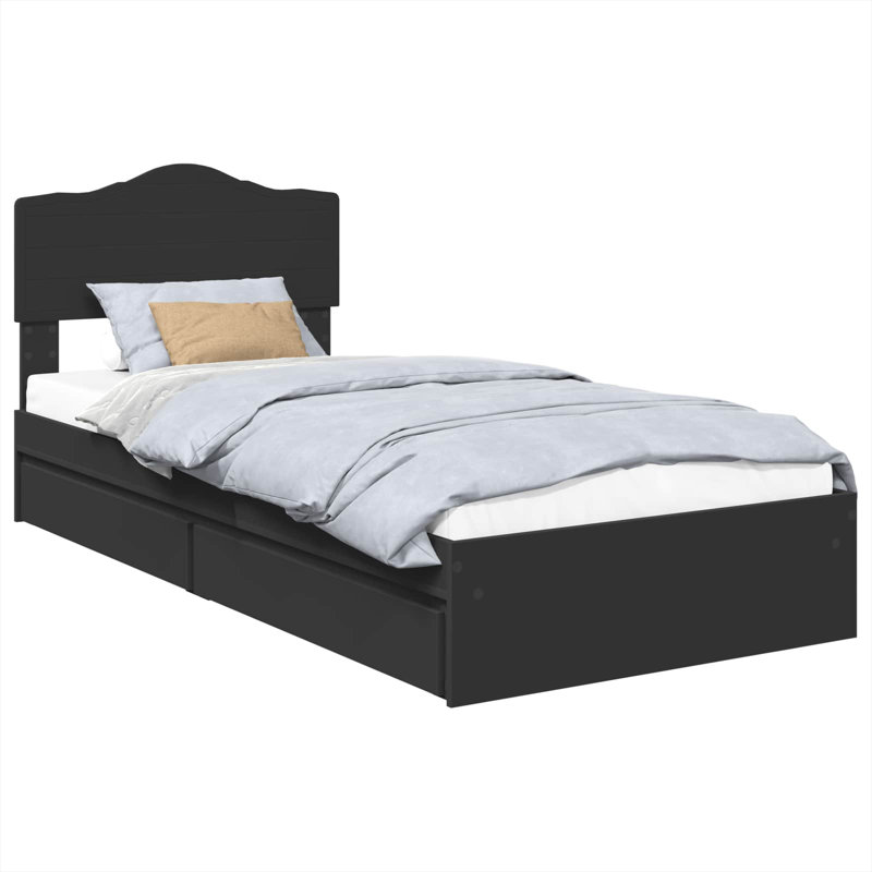 Bed, Small Single (2'6), Black