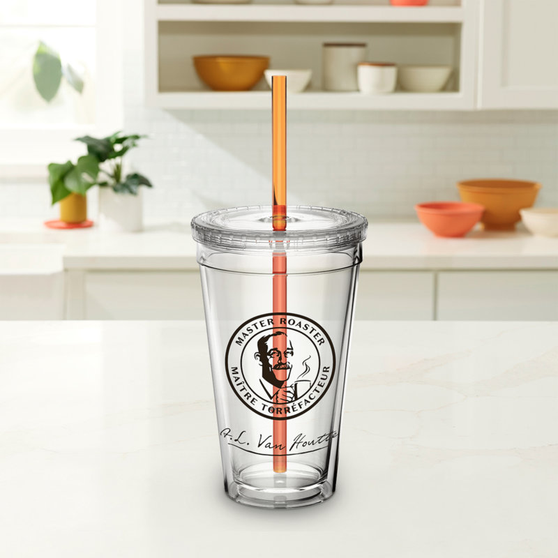 Van Houtte® 16 oz. Verre avec paille