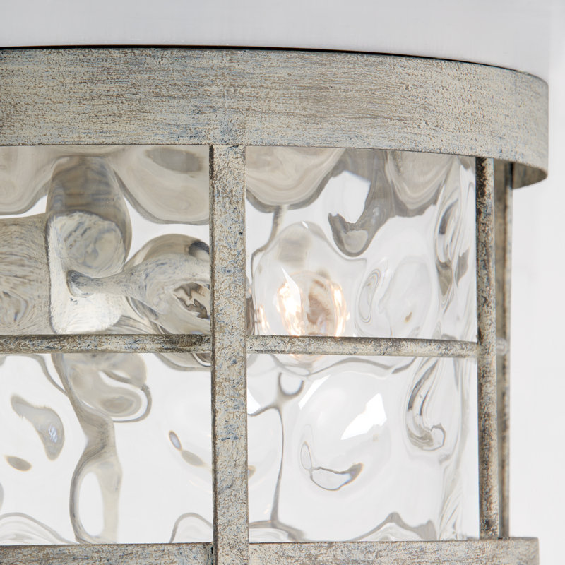 Agustine 2 - Light 13" Unique/Statement Drum Flush Mount, Mystic Sand