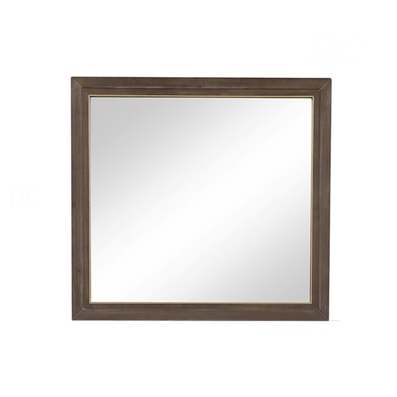 Miroir, aucun assemblage requis, finition noyer sablé