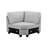 Leo 125" Light Gray Linen Modular L-Shape Sectional Sofa And Ottoman-2110921018