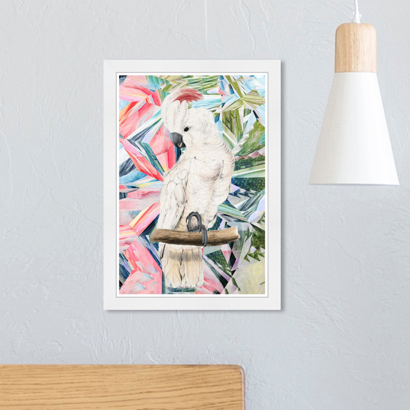 Animaux modernes cacatoès - cadre photo, reproduction d'art sur papier