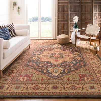 Pennypacker Oriental Navy/Natural Area Rug