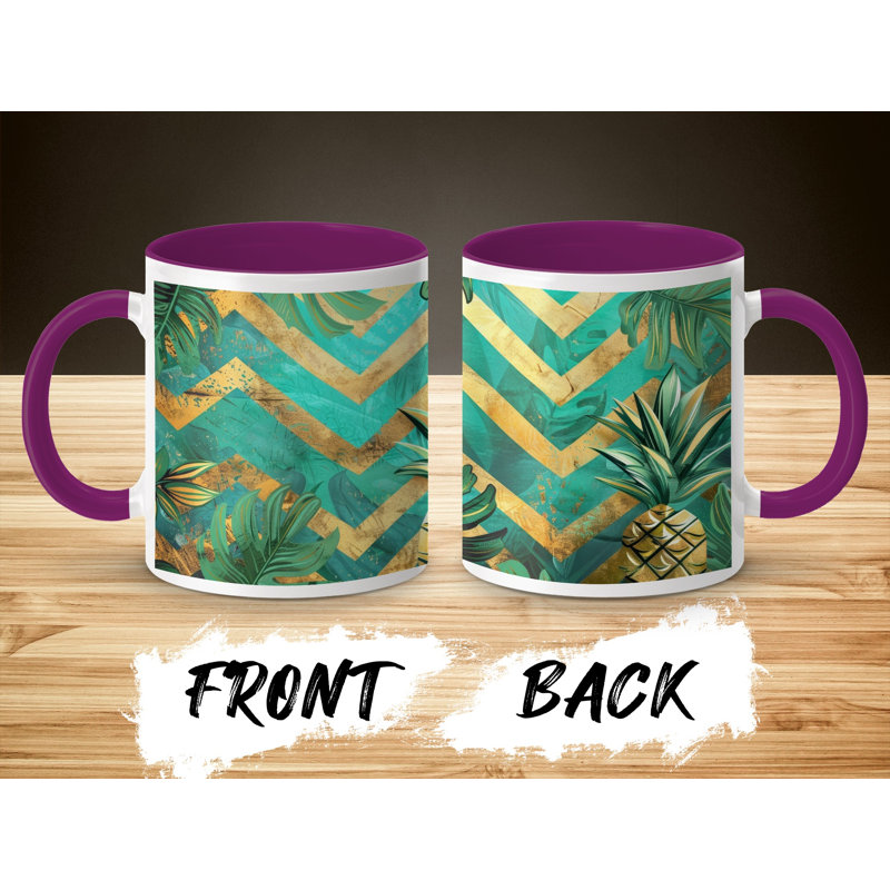 Chevron 11oz Accent Coffee Mug