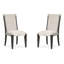 Table de salle à manger rectangulaire avec 4 chaises d'appoint et 2 chaises d'appoint rembourrées-1816412989
