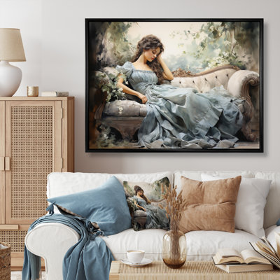 Fashion 1850S Suffused Portrait - Fashion Wall Art For Living Room