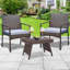 Table basse pliante en rotin Hielm