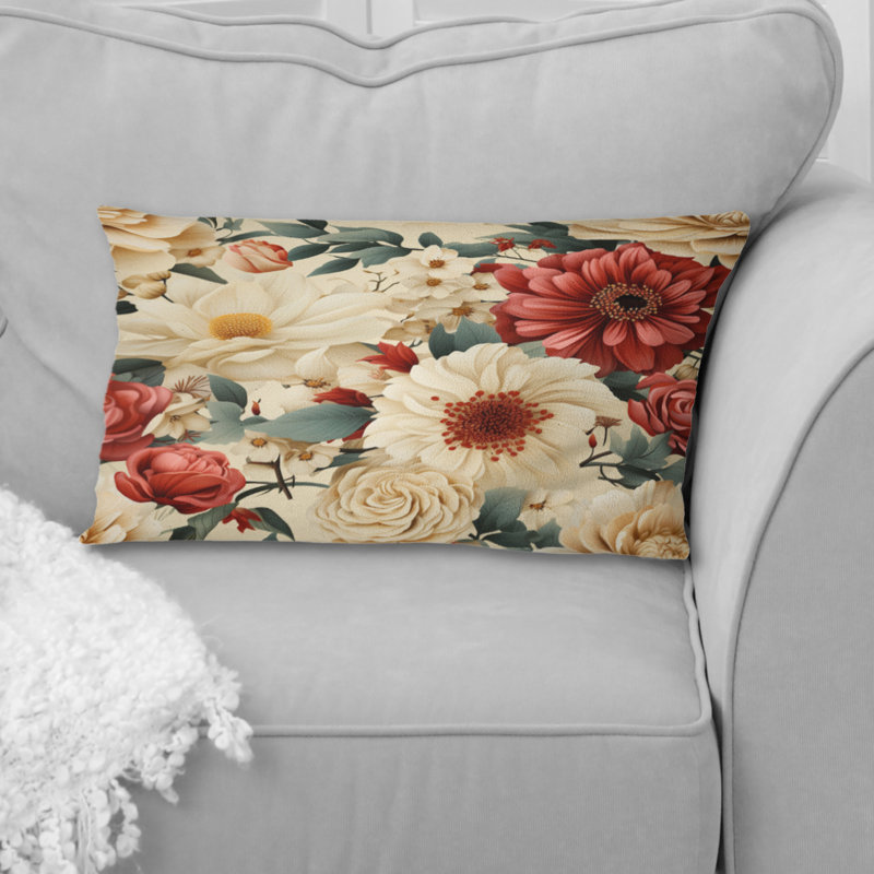 Coussin Delicate Flower Symphony II - imprimé floral
