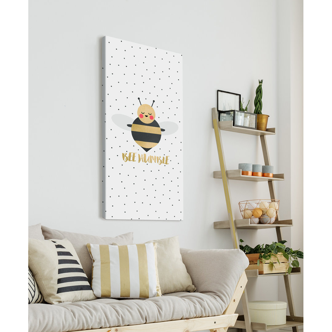 „Bee Humble“ Bild auf Leinwand aus der Elisabeth Fredriksson-Kollektion