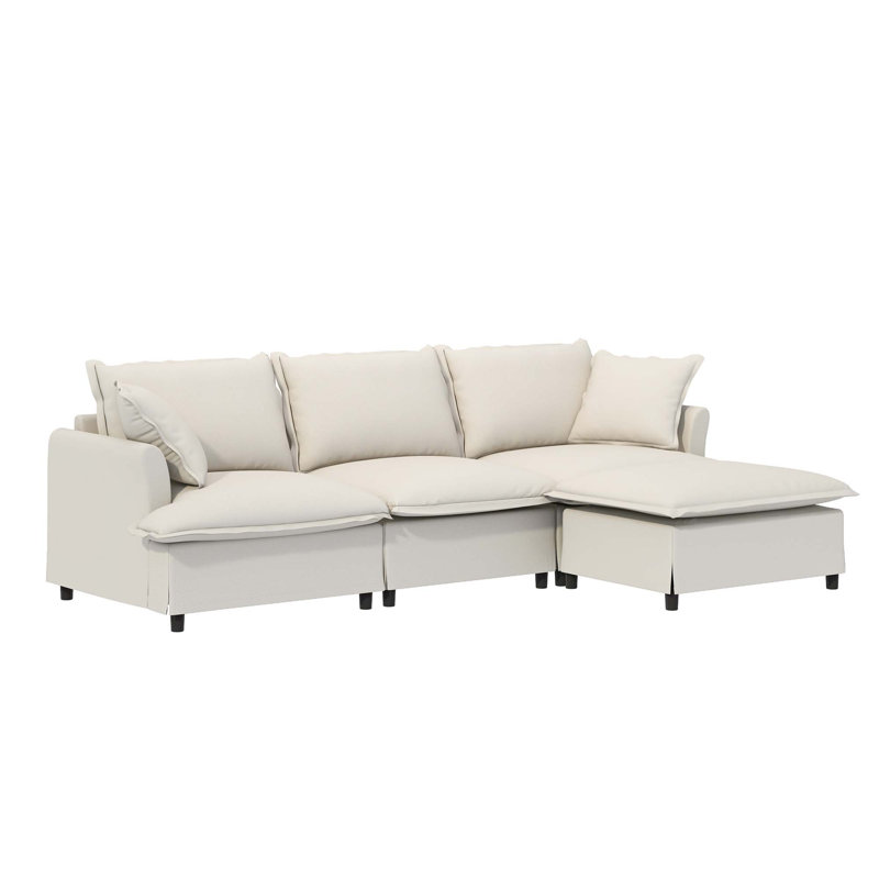 Canapé modulaire Chenille, Chenille beige