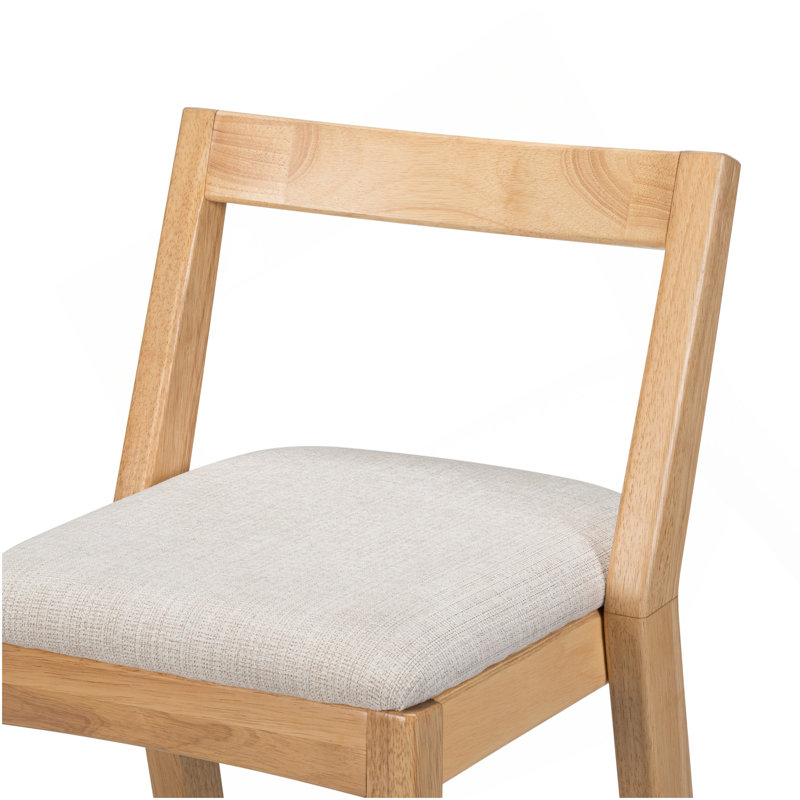 Ensemble de 2 tabourets de bar Jasper, Naturel