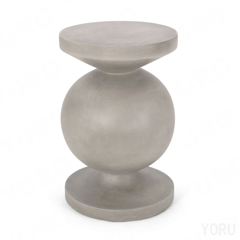 Table de bout, Natural, 26.5" H x 17.25" W x 17.25" D, Magnesium Oxide