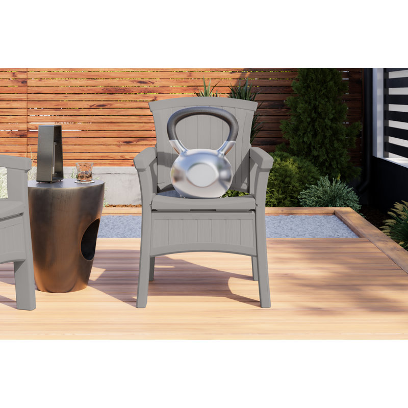 Suncast® Elements® Dining Chairs, Dove Gray