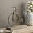Textured Iron and Fir Decorative Bicycle Sculpture