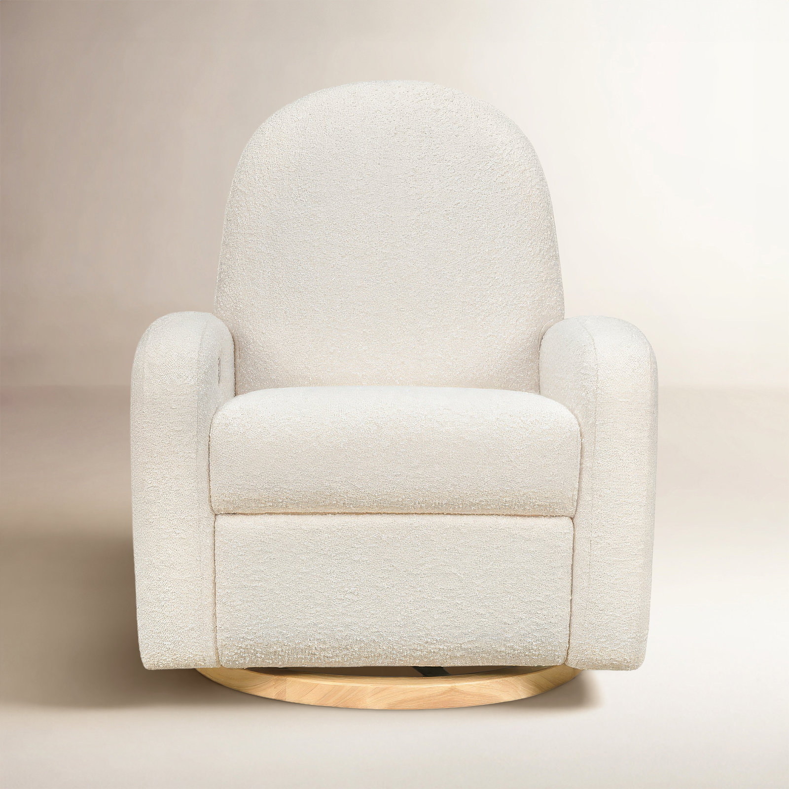 Nami Swivel Glider, Ivory Boucle