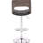 American Design Swivel Bar Stool With Curved Back, Adjustable Height, And Diamond Finish In Weathered Oak Black Upholstery, Finish,