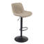 Tabouret de bar pivotant à hauteur réglable et tabouret de bar en cuir végétalien-510997636