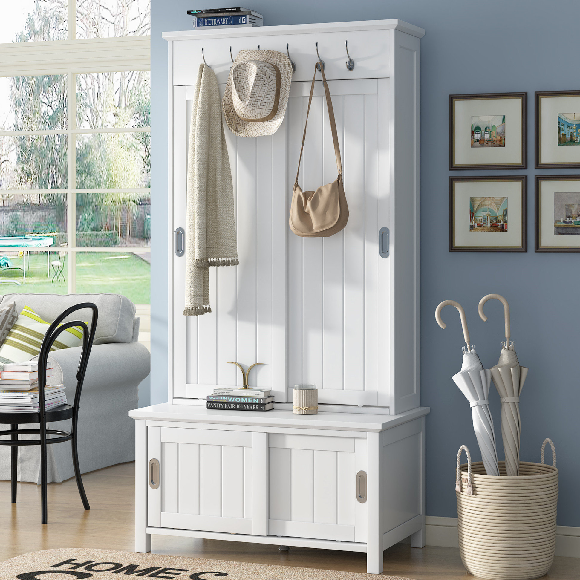 Red Barrel Studio Hall Tree 34 Wide & Reviews Wayfair