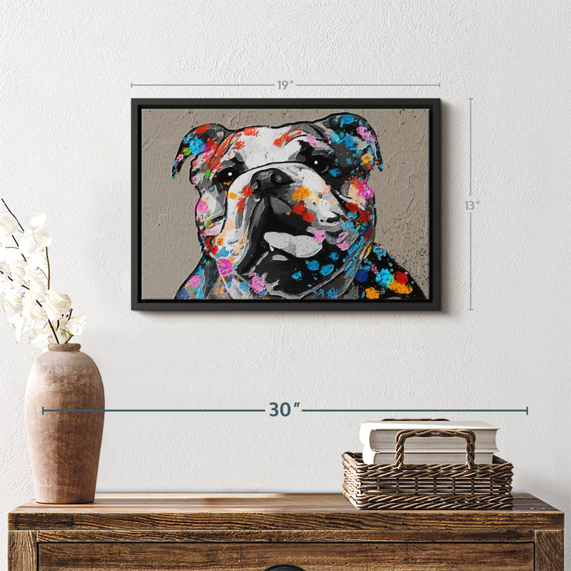 Animal "Art mural", H 13 po x l 19 po