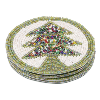 Sous-verre à moulures pin boughs