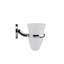 Hampstead Frosted Glass Bathroom Tumbler with Holder