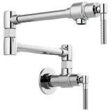 Litze® Wall Mount Pot Filler with Knurled Handle