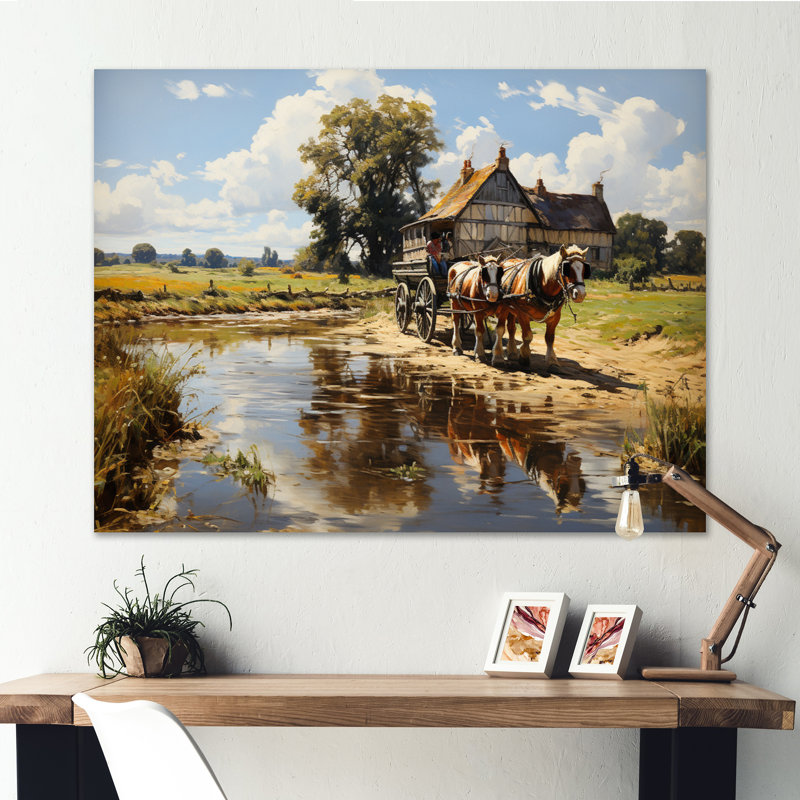 «The Hay Wainjohn Constables I», reproduction sur toile, H 24 po x l 32 po x P 1 po, Toile tendue