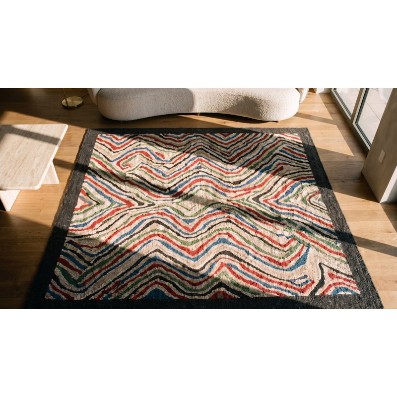 Tapis crocheté de style pièce