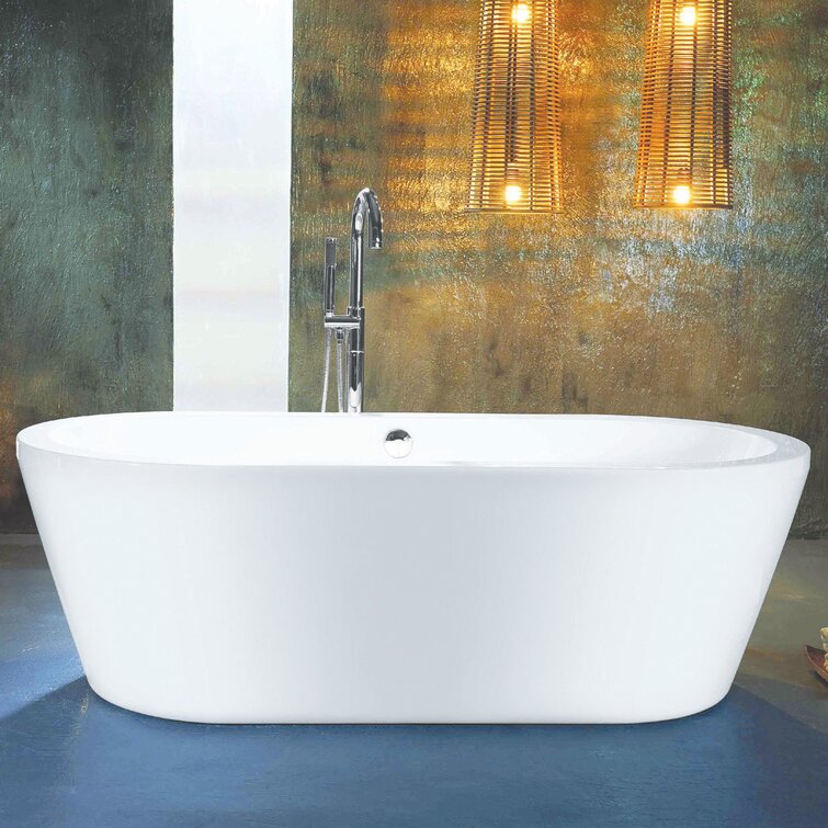 Bagner x 580mm Freestanding Soaking Acrylic Bathtub