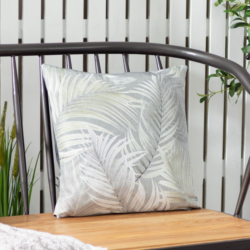 Palma Indoor / Outdoor Floral Green Square Cushion