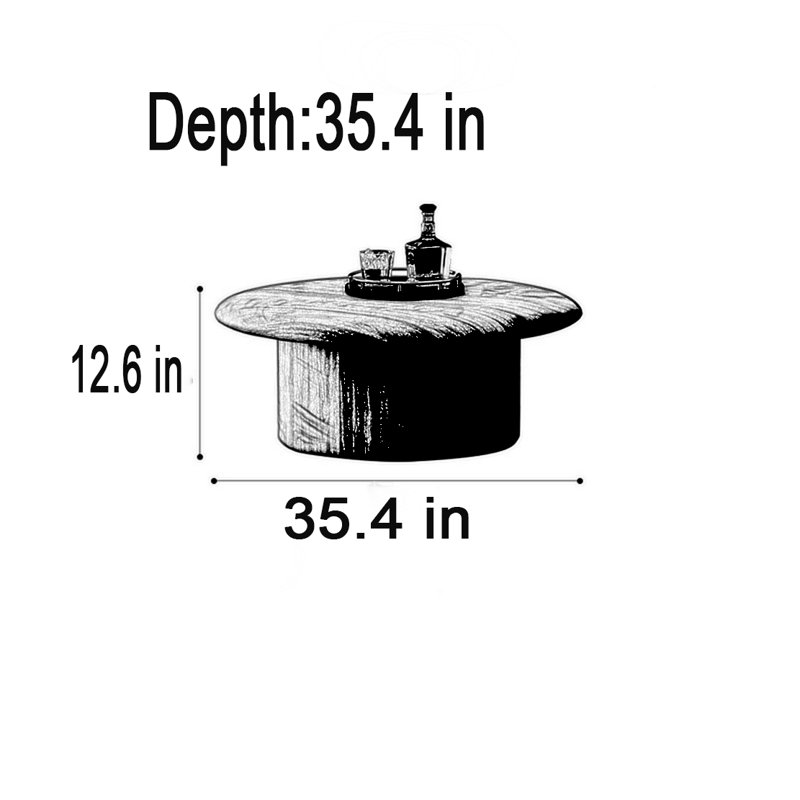 Retro Round Coffee Table