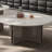 Simple round stone slab coffee table set-1338934684-1338934687