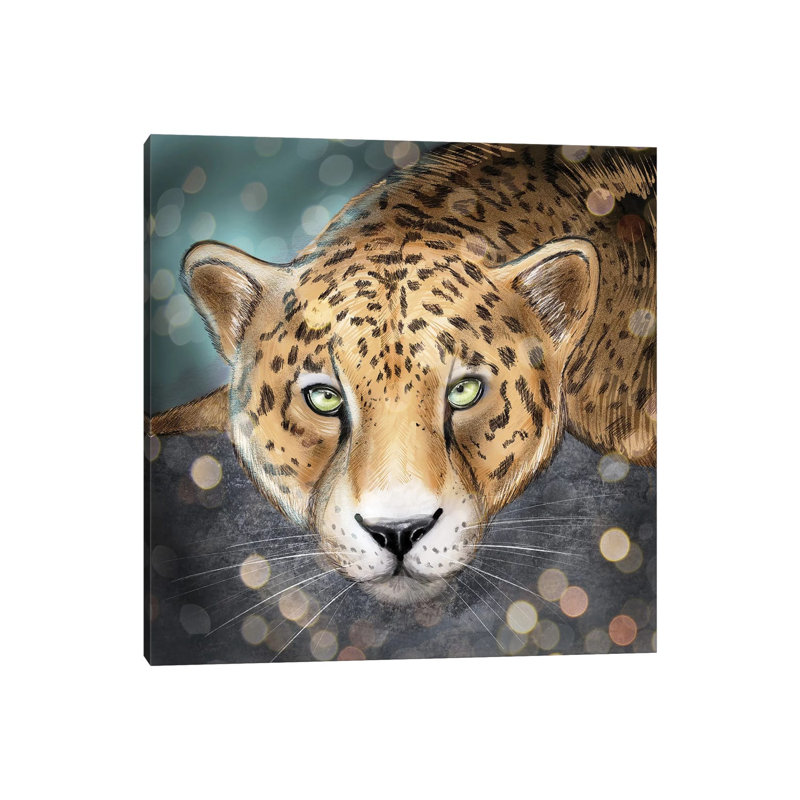 Snow Leopard by Vin Zzep - Wrapped Canvas Print, 45.72 cm H x 45.72 cm W x 3.175 cm D