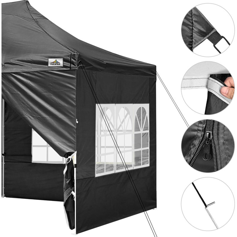 Abri de tente imperméable Ez Pop Up, Noir, noir, noir, noir