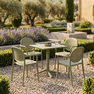 Plastic Patio Dining Set Table,