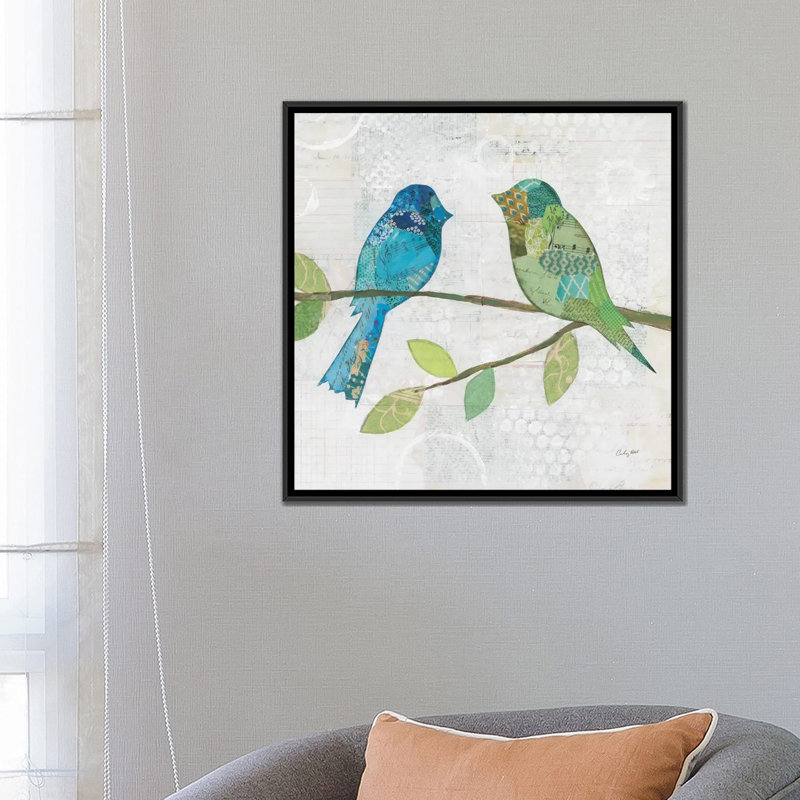 " Catching Up III " by Courtney Prahl, 18" H x 18" W x 1.5" D, Black Framed Canvas, No Matte