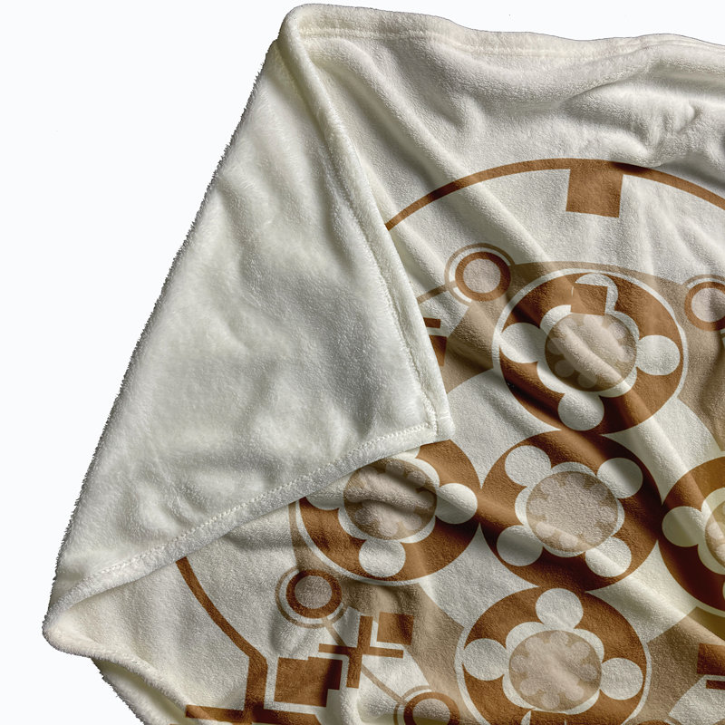 Schulze Plain Weave / Muslin Throw Blanket, Brown