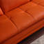 Canapé et méridienne assortis en cuir de 124 po de largeur-32041410-126256645