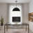 24" Diameter Black Integrated LED Pendant Light
